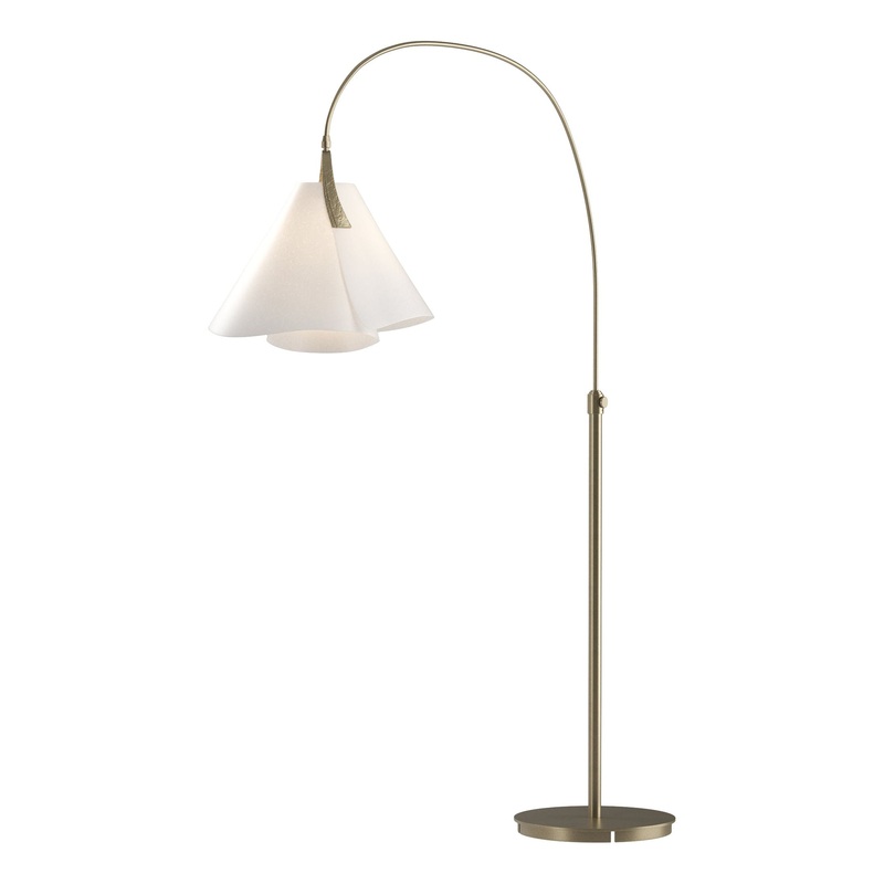 Mobius Arc Floor Lamp Soft Gold Spun Frost (SH)