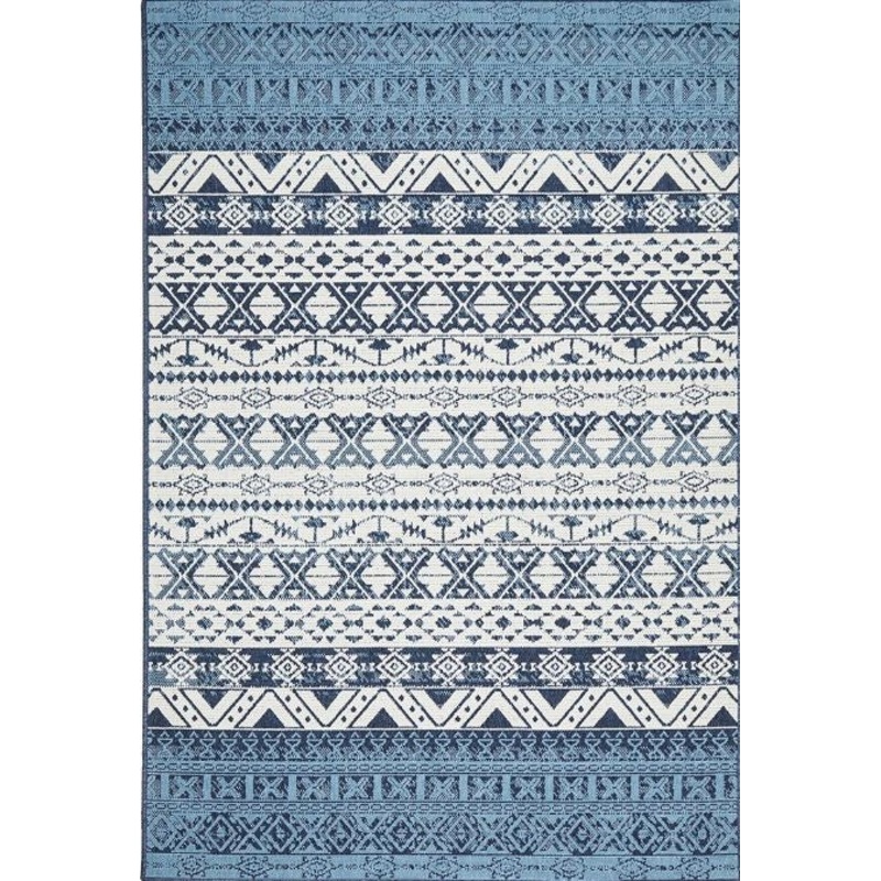 Seaside 3333 White Blue by Rug Culture-160X110CM – RECTANGLE