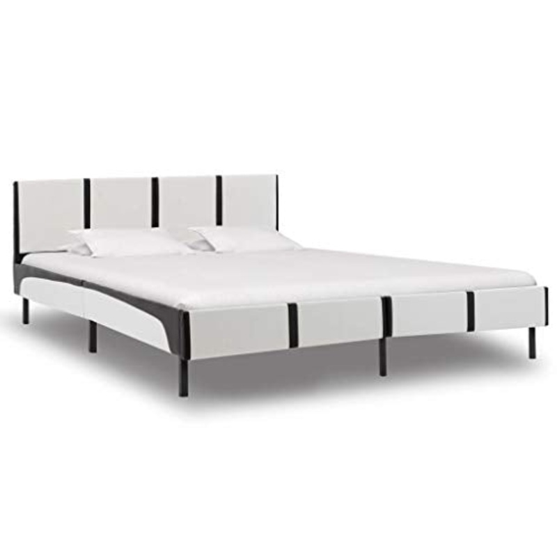 SKM Giroletto Nero e Bianco in Similpelle 180×200 cm (28.65kg) Bianco