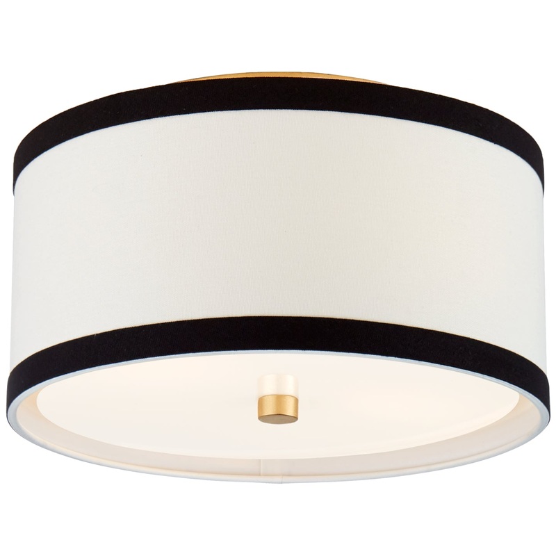 Two Light Flush Mount from the Walker Collection in Gild Finish by Visual Comfort Signature